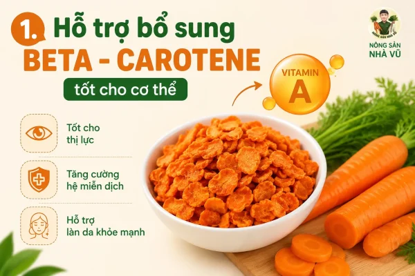 Lợi ích của cà rốt sấy khô 2