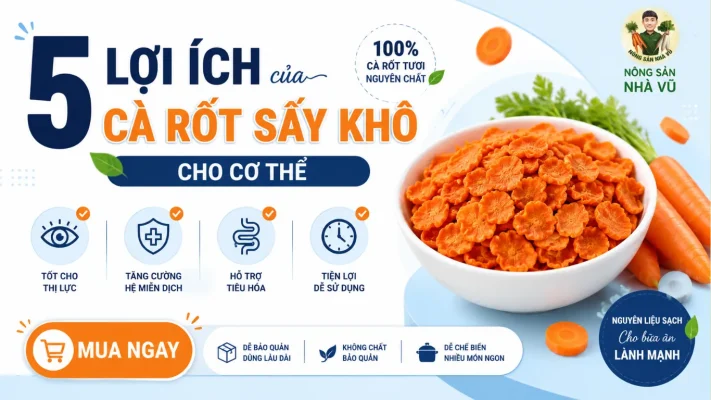 Lợi ích của cà rốt sấy khô 3