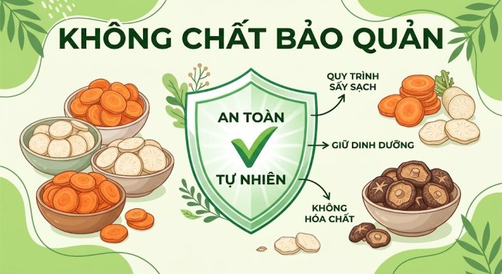 Mua rau củ sấy khô ở đâu sạch, tiện lợi và dễ bảo quản 2026 mua rau củ sấy khô ở đâu 7