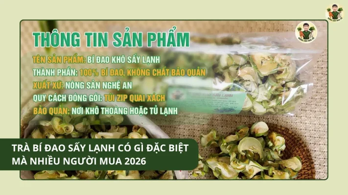 Trà bí đao sấy lạnh có gì đặc biệt