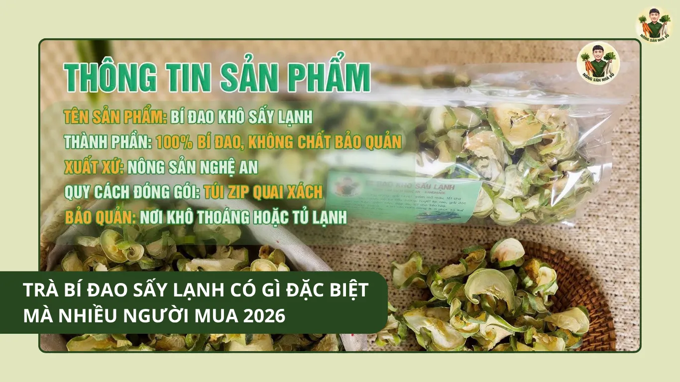 Trà bí đao sấy lạnh có gì đặc biệt