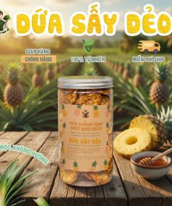 Dứa sấy khô nguyên bản Nông Sản Nhà Vũ Dứa sấy khô
