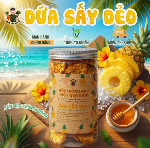 Dứa Sấy Khô Nguyên Bản