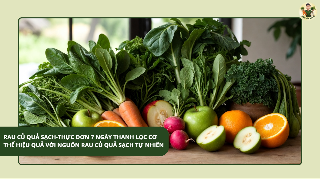 Rau củ quả sạch-Thực Đơn 7 Ngày Thanh Lọc Cơ Thể Hiệu Quả Với Nguồn Rau Củ Quả Sạch Tự Nhiên Quy Trình Sơ Chế Và Đóng Gói Rau Củ Sấy Tại Xưởng