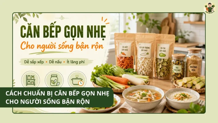 căn bếp gọn nhẹ
